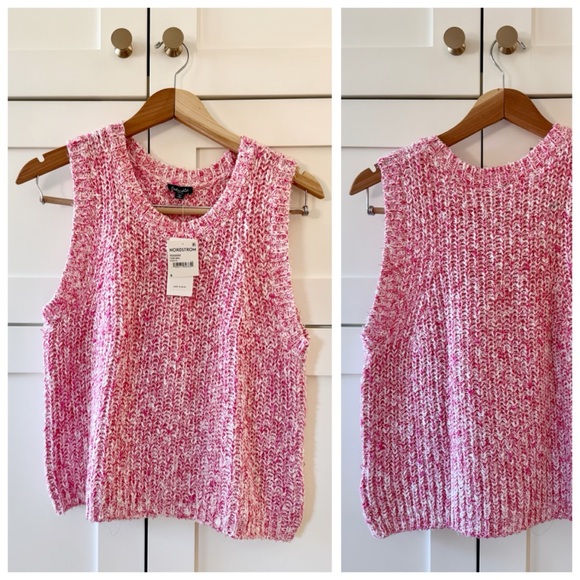 Splendid Elysees Sweater Tank, Fiore Marl (Pink) sz. S - Picture 8 of 14